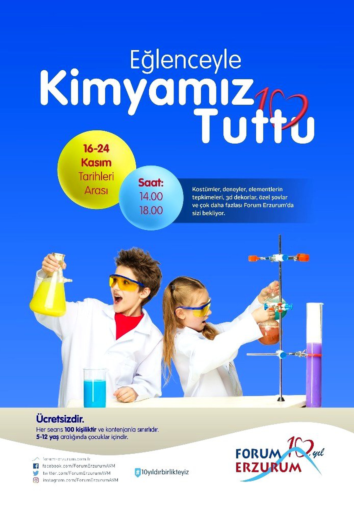 Ara tatil eğlencesi Forum Erzurum\'da hayat buluyor