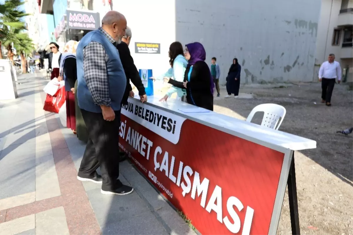 Çayırova Fatih Caddesi\'nde anket