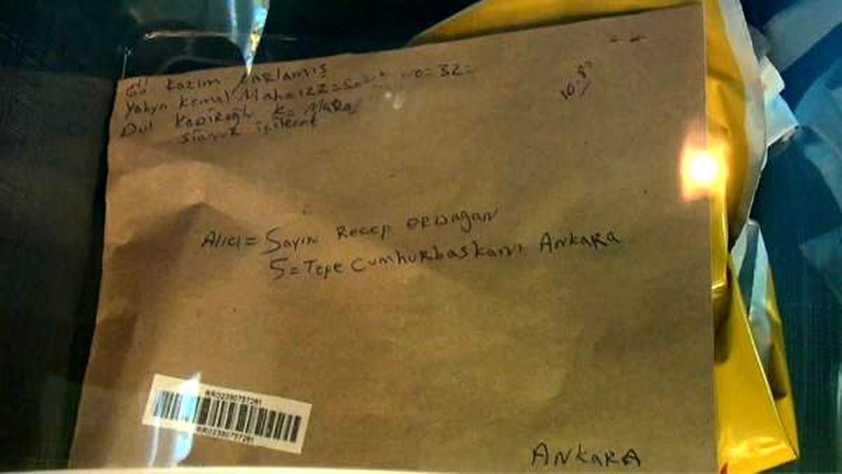 Cumhurbaşkanına yazılan mektuba siyanür incelemesi (2)