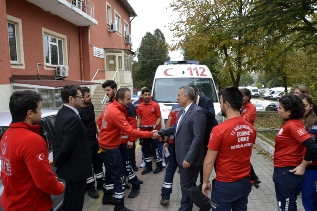 Edirne UMKE ekibi Barış Pınarı Harekatı\'ndan döndü