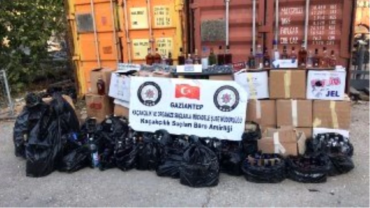 Gaziantep\'te 765 şişe sahte alkol ele geçirildi