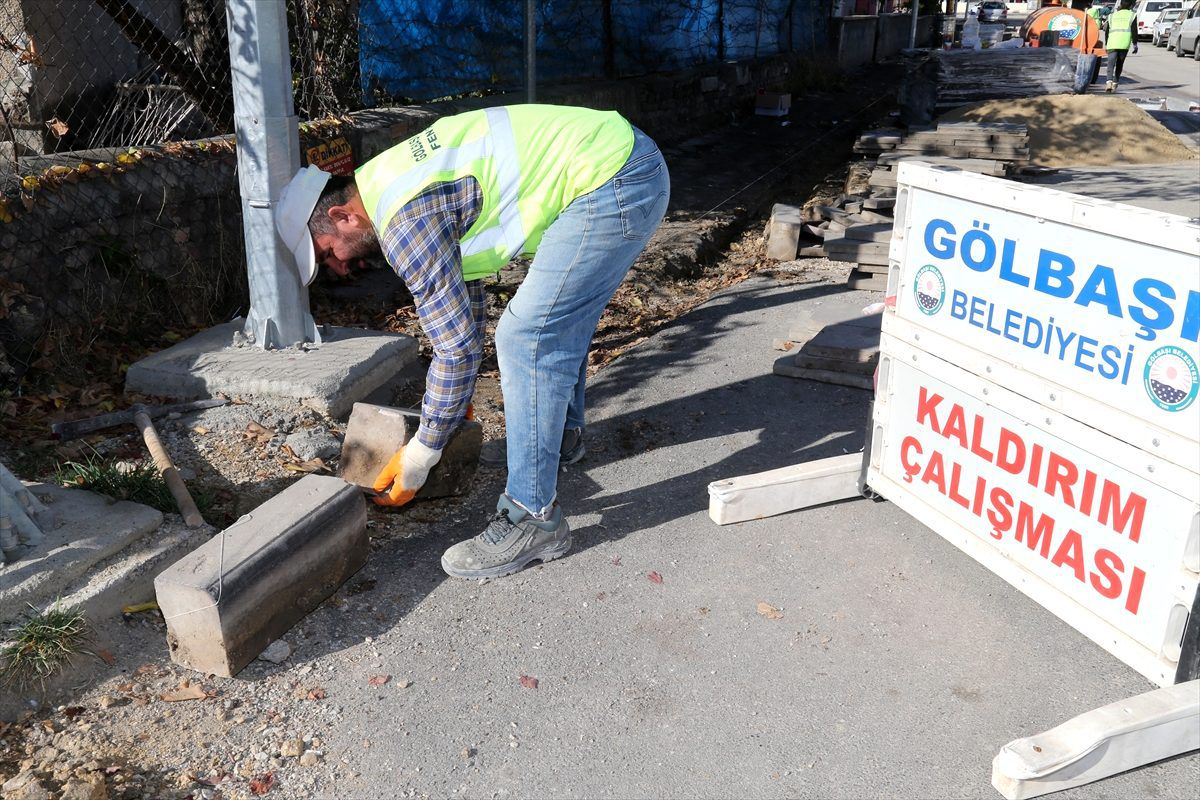 Gölbaşı\'nda altyapı çalışmaları devam ediyor
