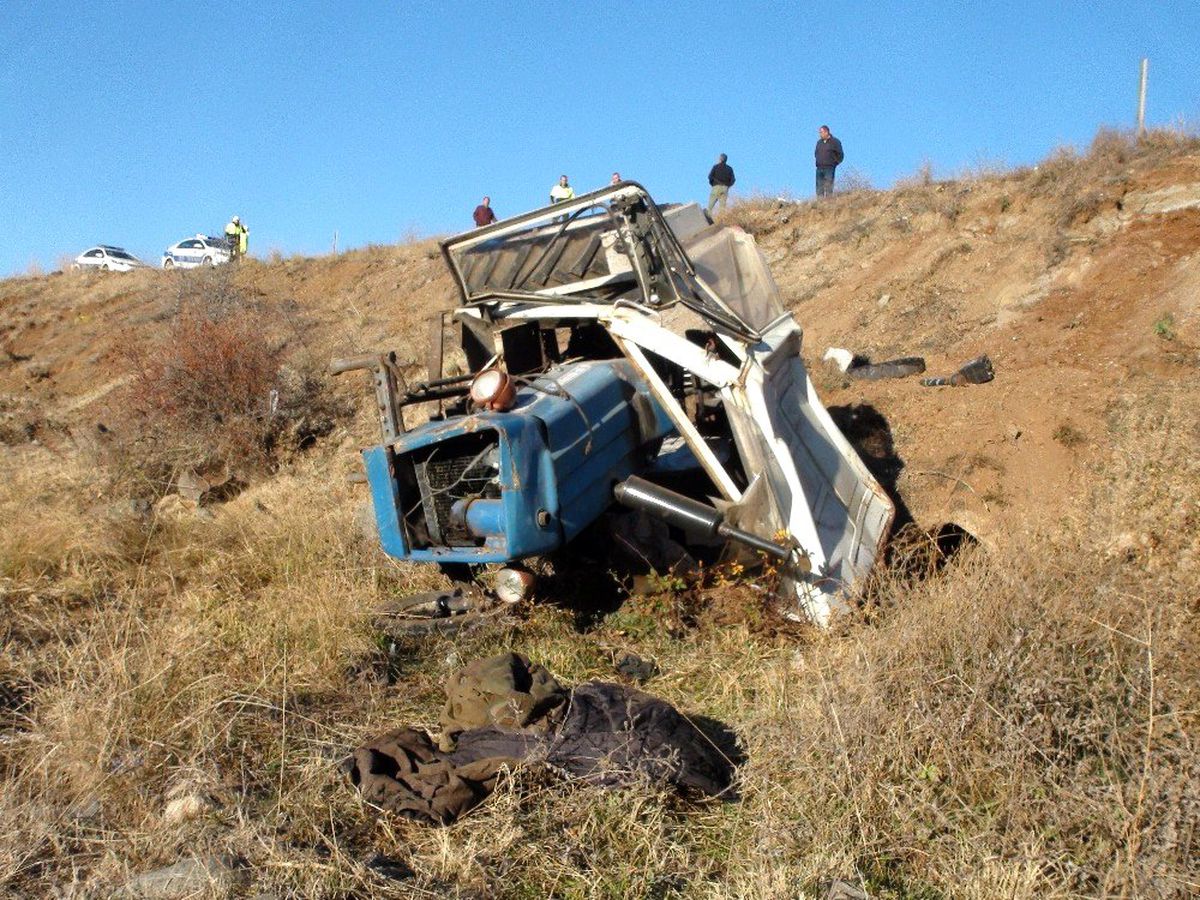 Yozgat\'ta traktör devrildi: 1 kişi yaralandı