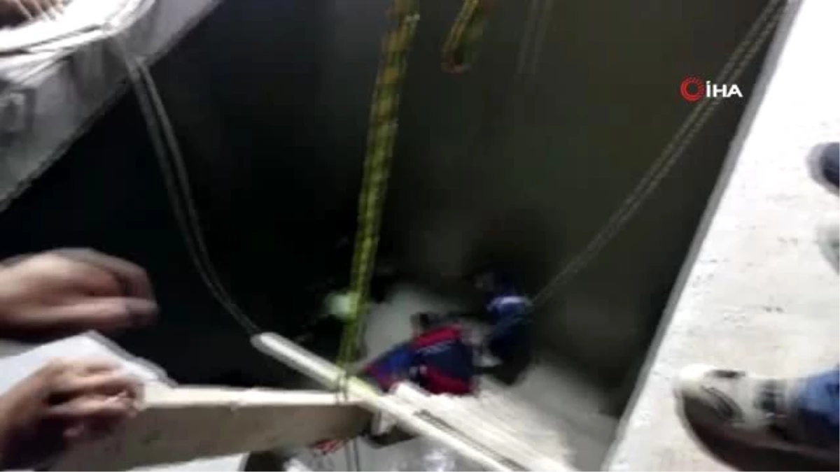 5 metre yükseklikten beton zemine çakılan işçi kurtarıldı
