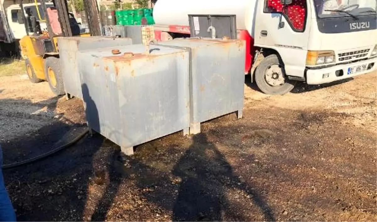 Adana\'da 2 bin 300 litre kaçak mazot ele geçirildi