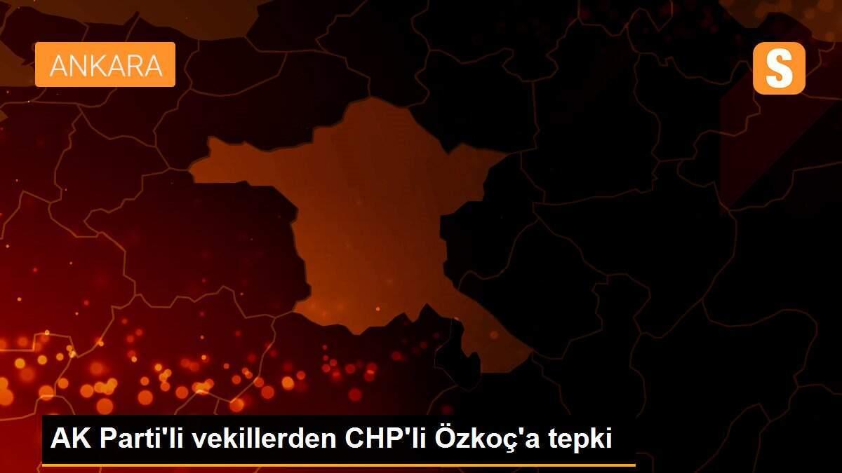 AK Parti\'li vekillerden CHP\'li Özkoç\'a tepki