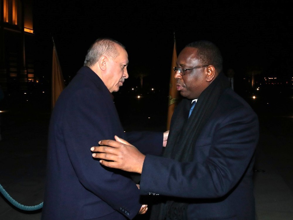 Cumhurbaşkanı Erdoğan, Senegal Cumhurbaşkanı ile bir araya geldi