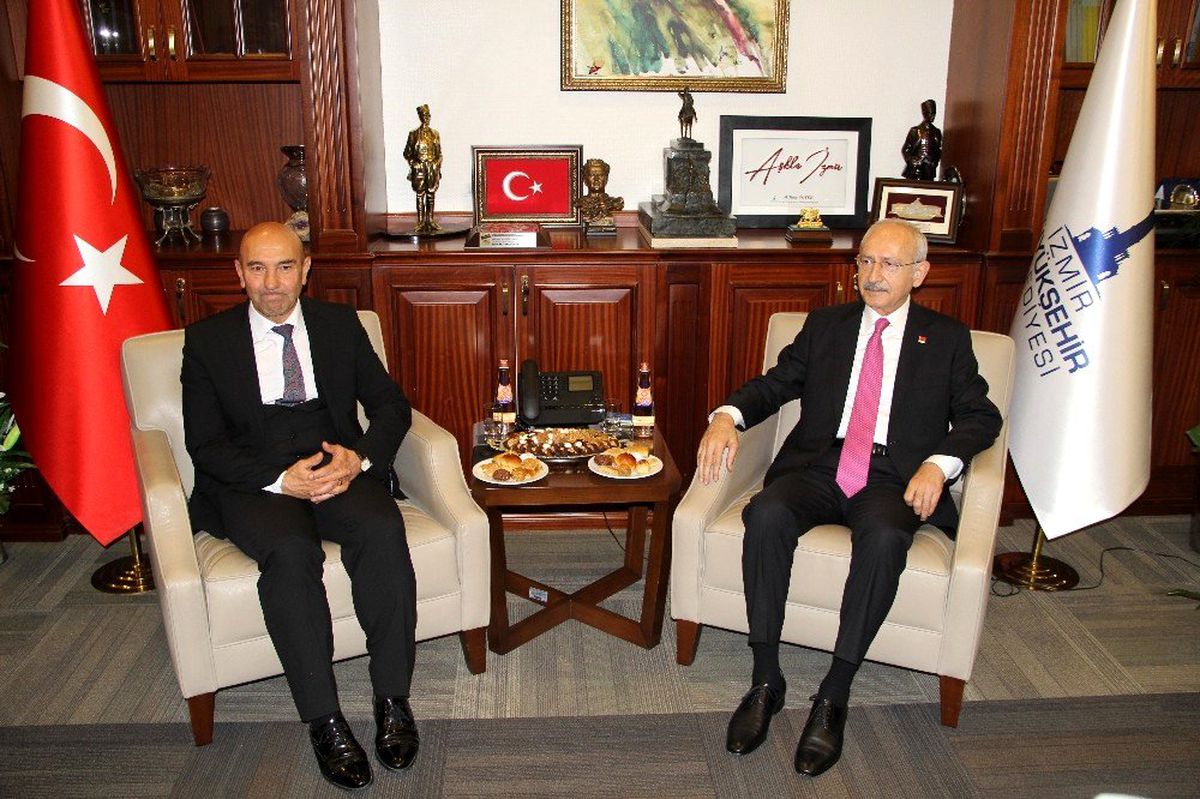CHP Genel Başkanı Kılıçdaroğlu\'ndan Başkan Soyer\'e ziyaret