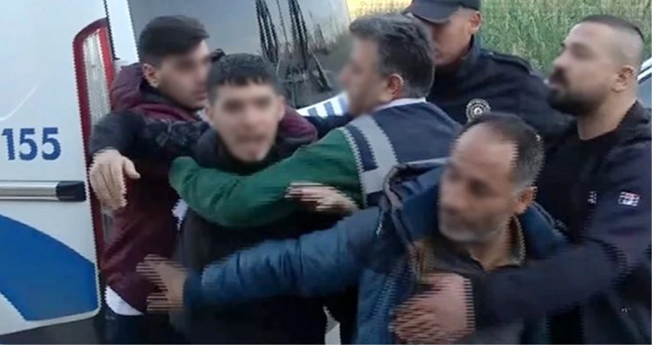 Adana\'da yağma suçundan gözaltına alınan dizi oyuncusu, gazetecilere küfür ederek tepki gösterdi