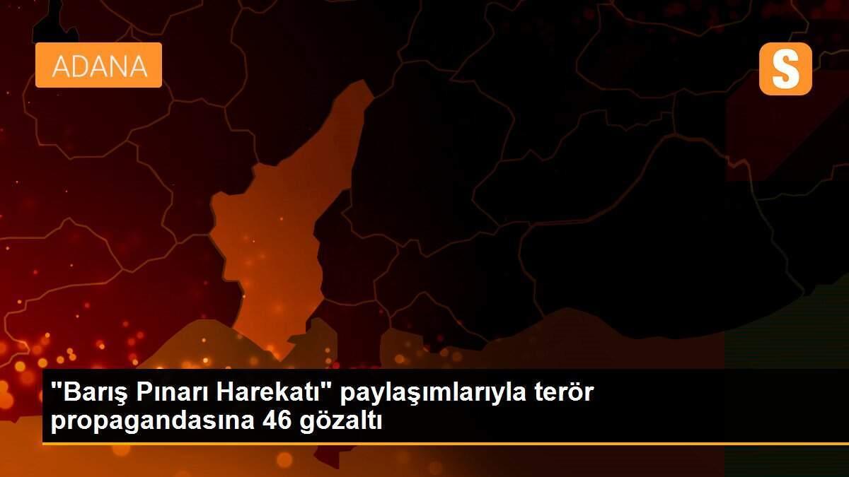 "Barış Pınarı Harekatı" paylaşımlarıyla terör propagandasına 46 gözaltı