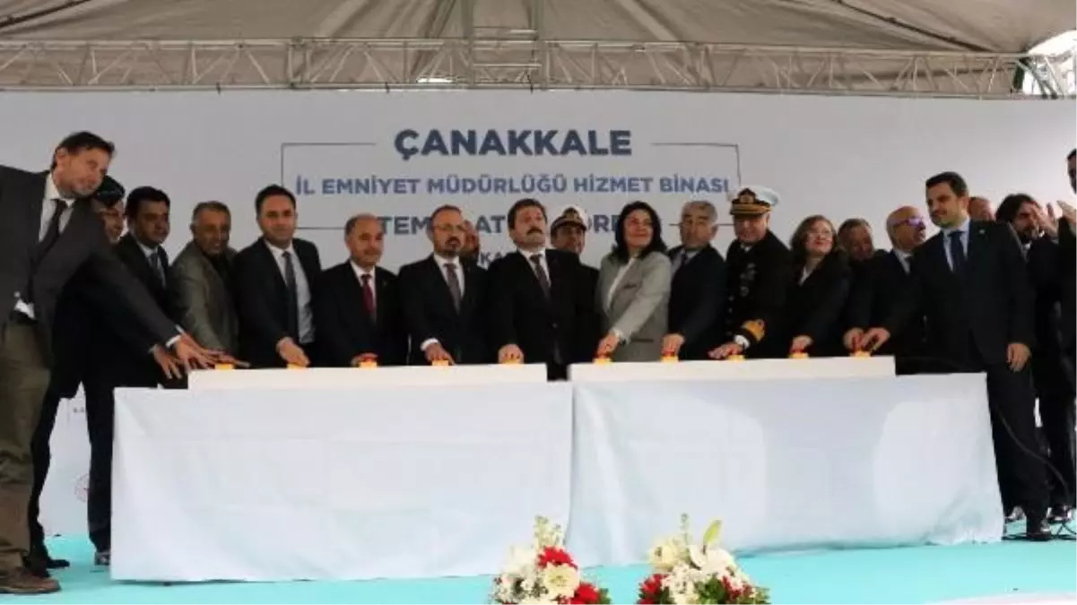 Çanakkale Emniyet Müdürlüğü\'nün yeni hizmet binasının temeli atıldı