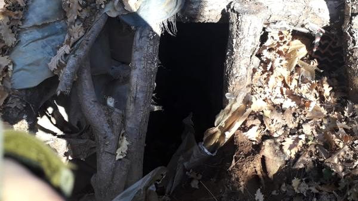 El bombası tuzaklı sığınak, kullanılamaz hale getirildi