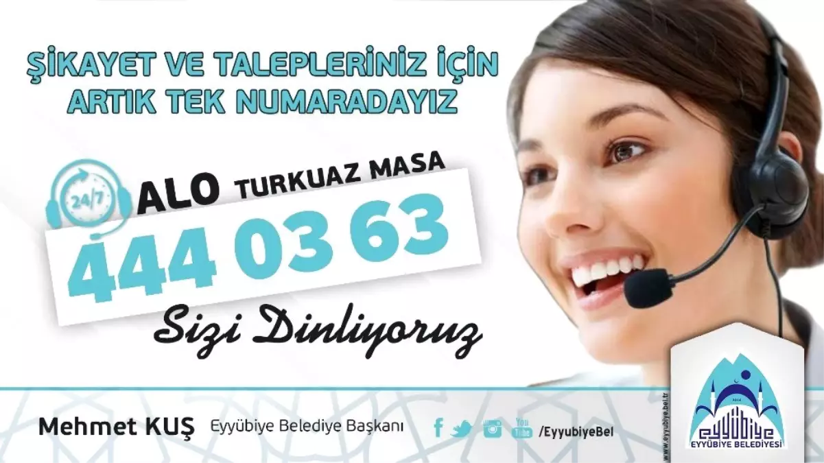 Eyyübiye\'de Turkuaz Masanın ihbar hattı değişti