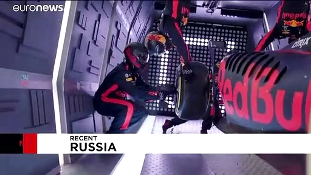 Formula 1 pit-stop ekibi yerçekimsiz ortamda yarış aracının lastiklerini değiştirdi