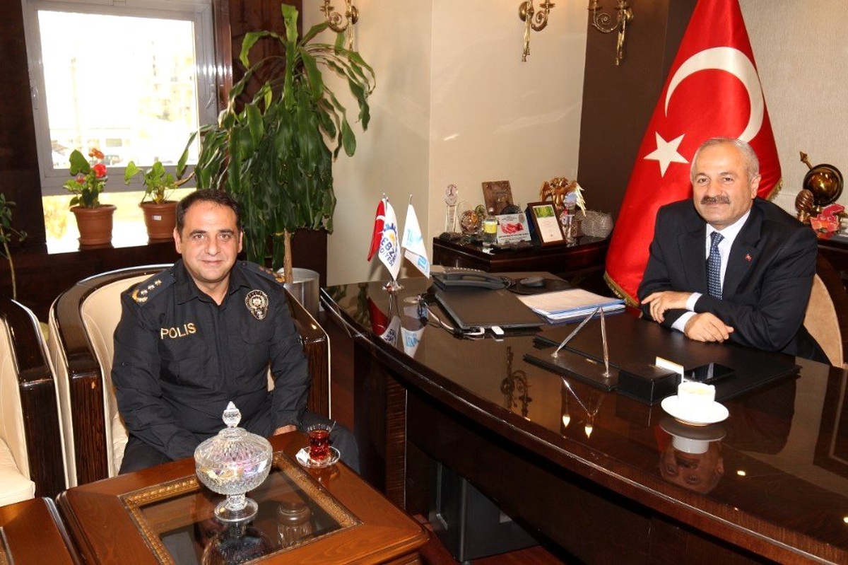 İlçe Emniyet Müdürü Bilgili Başkan Büyükgöz\'ü ziyaret etti
