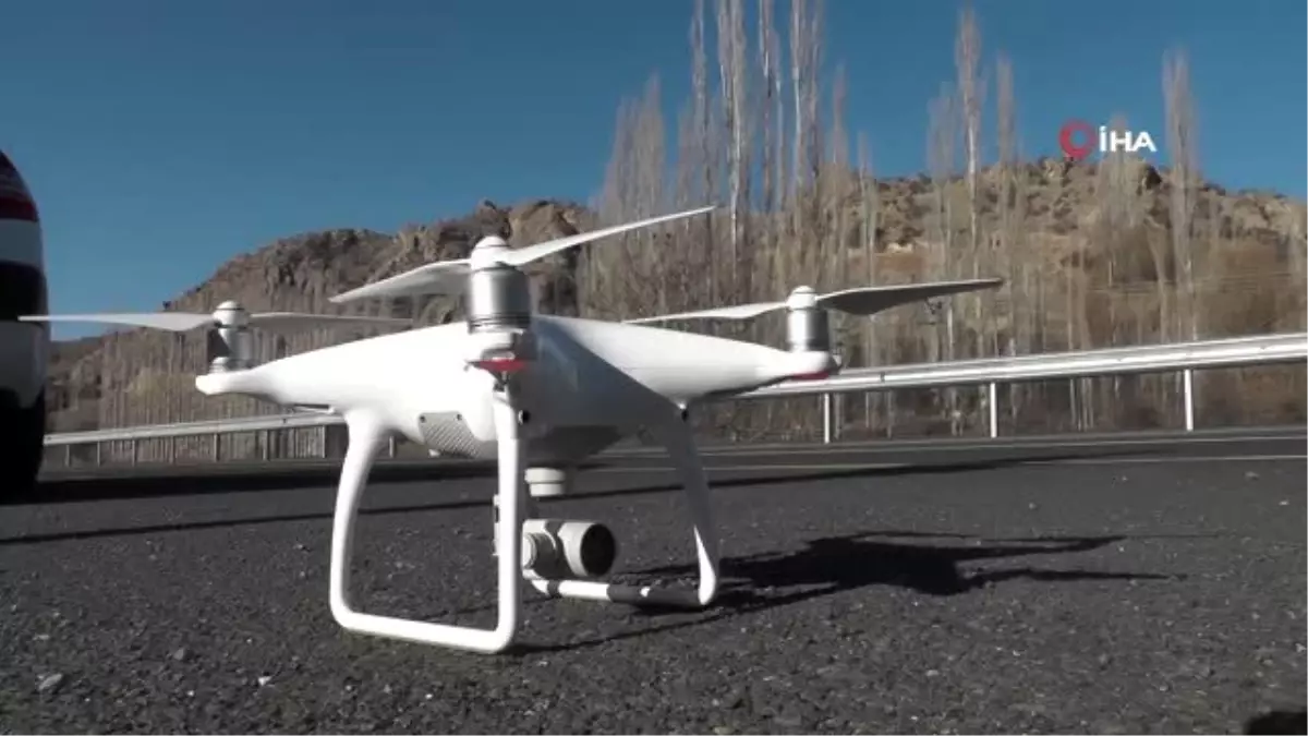 Oltu Jandarma Trafik Timleri drone ile uygulamaya geçti