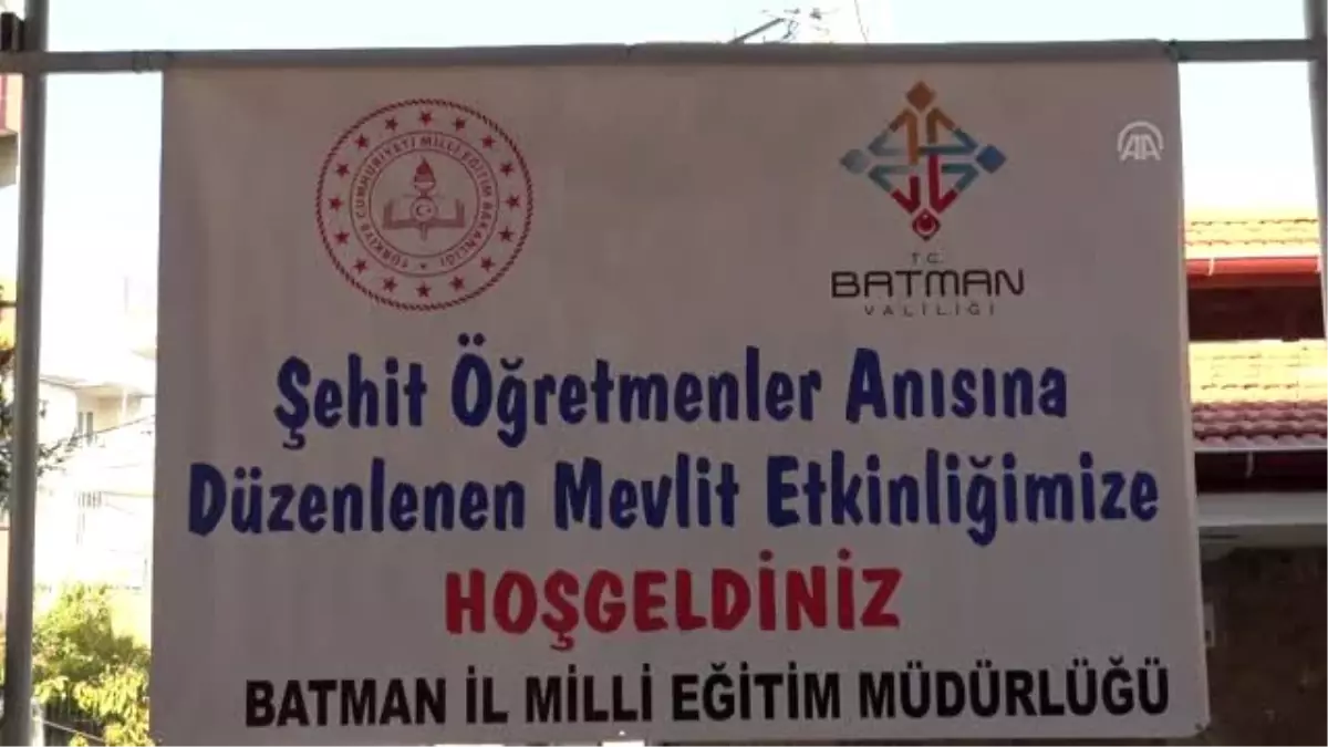 Şehit öğretmenler için mevlit