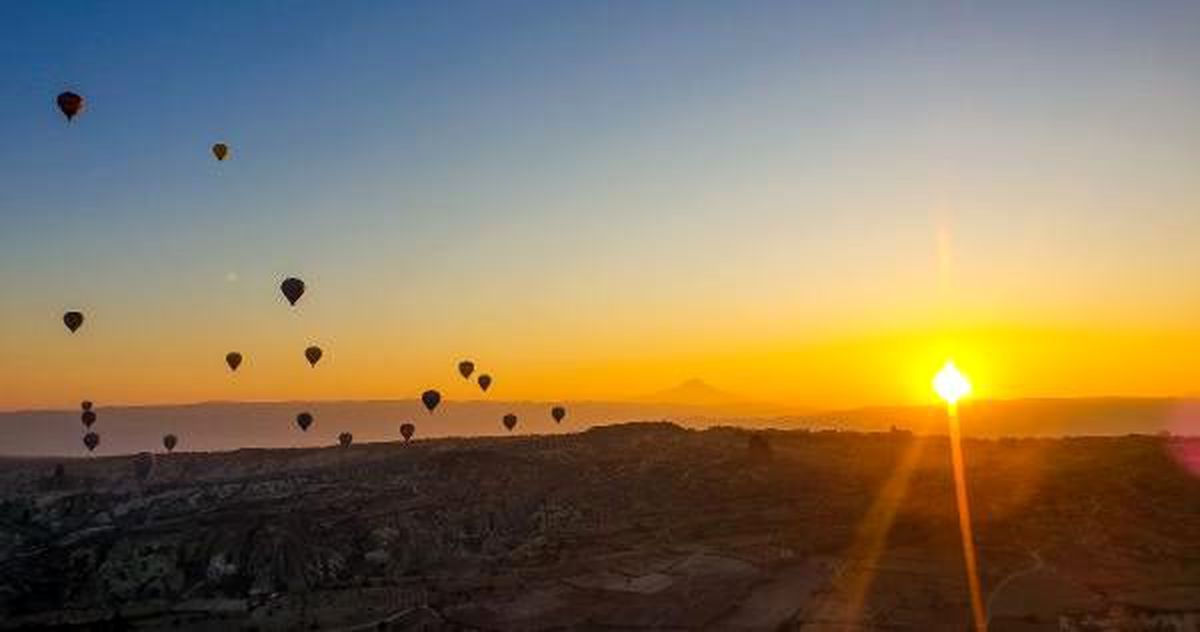 Sıcak hava balonuyla kuşbakışı Kapadokya keşfi