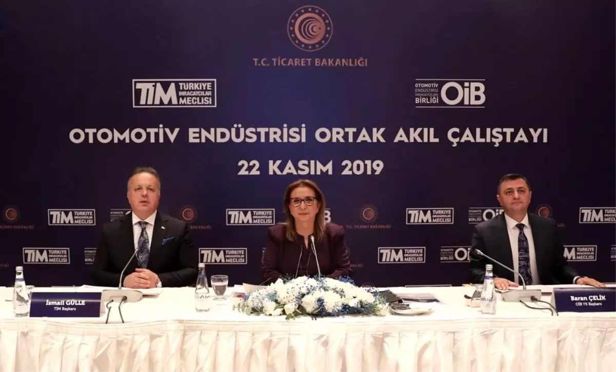 Ticaret Bakanı Pekcan otomotiv sektörünün temsilcileriyle bir araya geldi