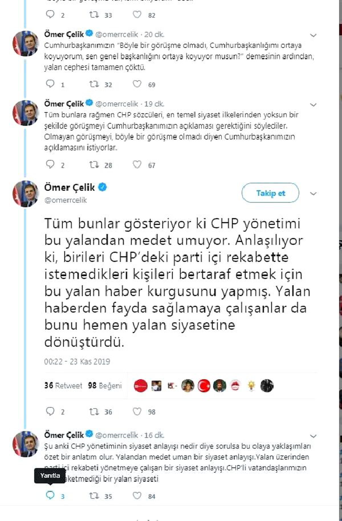 AK Partili Çelik: CHP yönetimi yalandan medet umuyor
