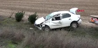 Tekirdağ'da otomobil takla attı: 3 yaralı