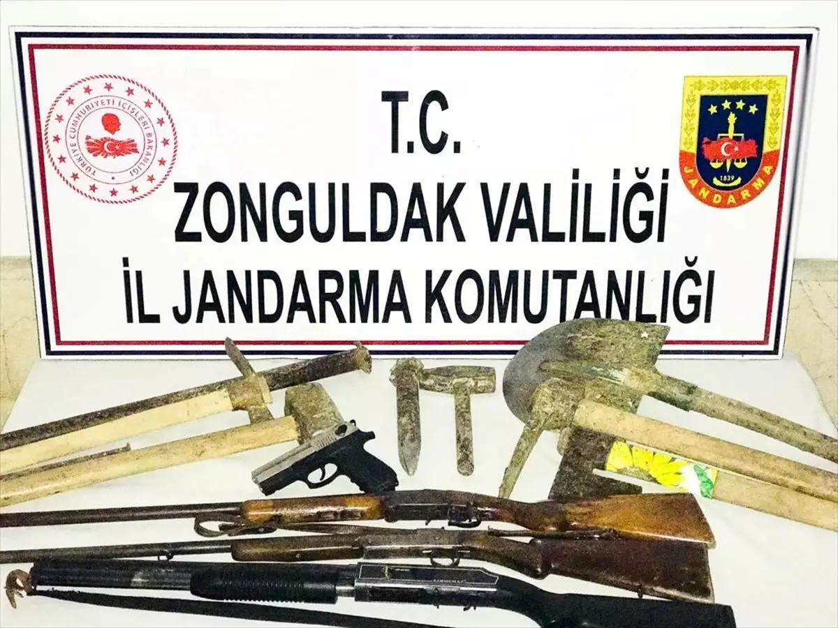 Zonguldak\'ta kaçak kazı yapan 3 kişi yakalandı