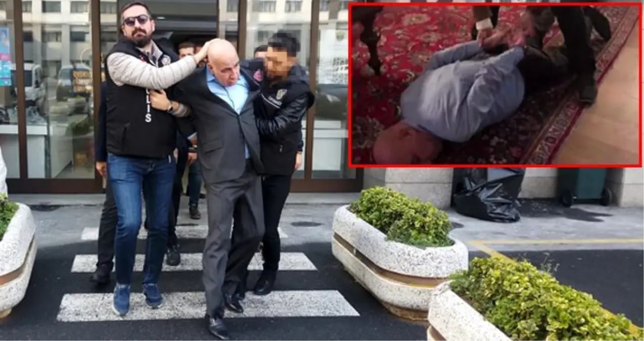 Organize suç örgütü lideri Ayvaz Korkmaz\'ın gözaltına alındığı anlar polis kamerasında