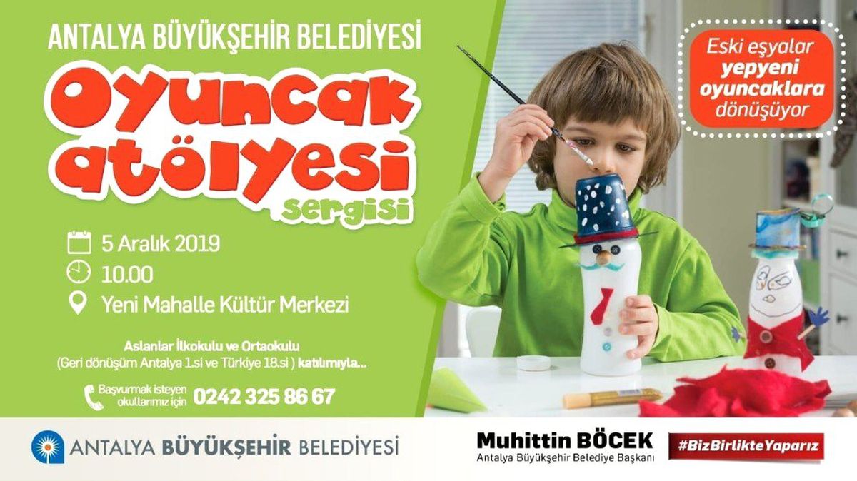Büyükşehir\'den oyuncak atölyesi sergisi