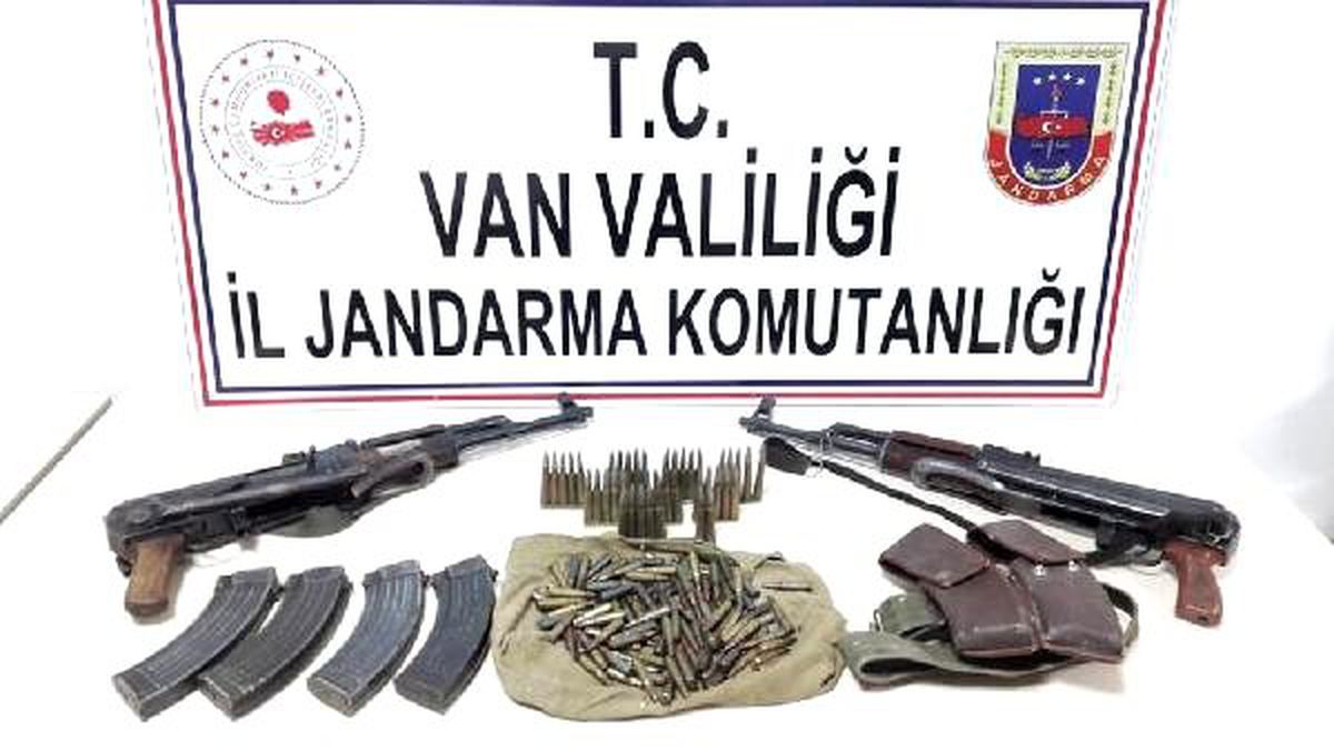 Çatak\'ta PKK\'nın silah ve mühimmatı ele geçirildi