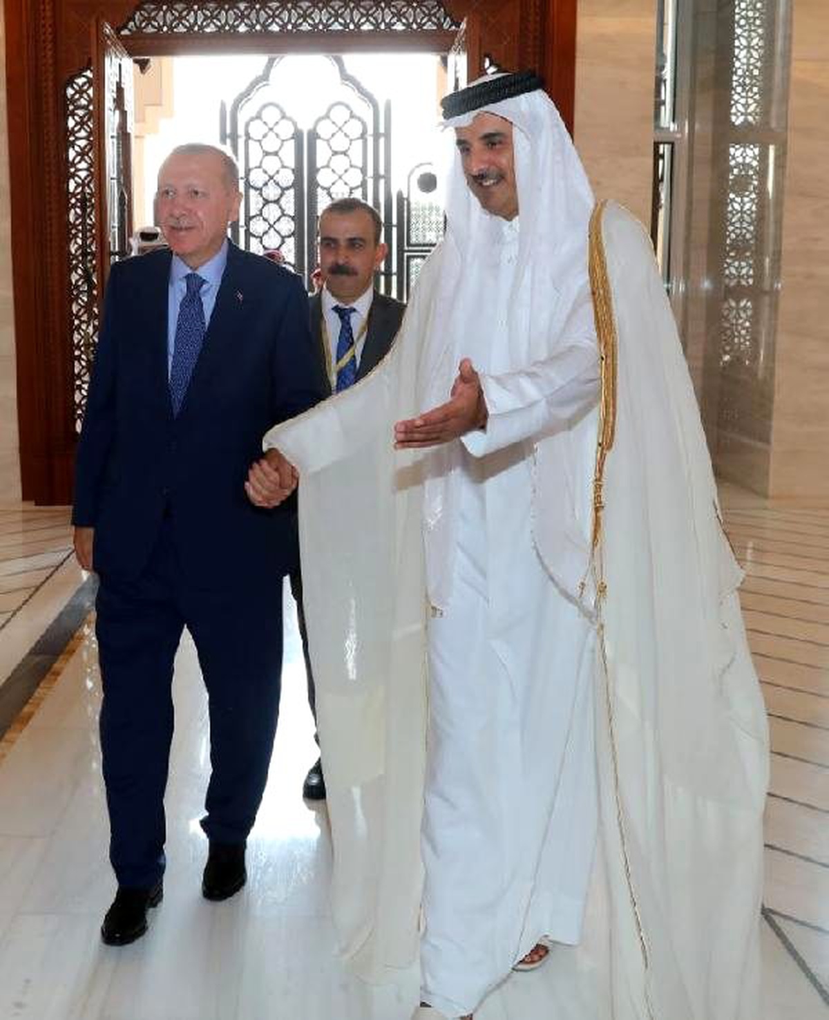 Cumhurbaşkanı Erdoğan - Katar Emiri Al Sani görüşmesi başladı