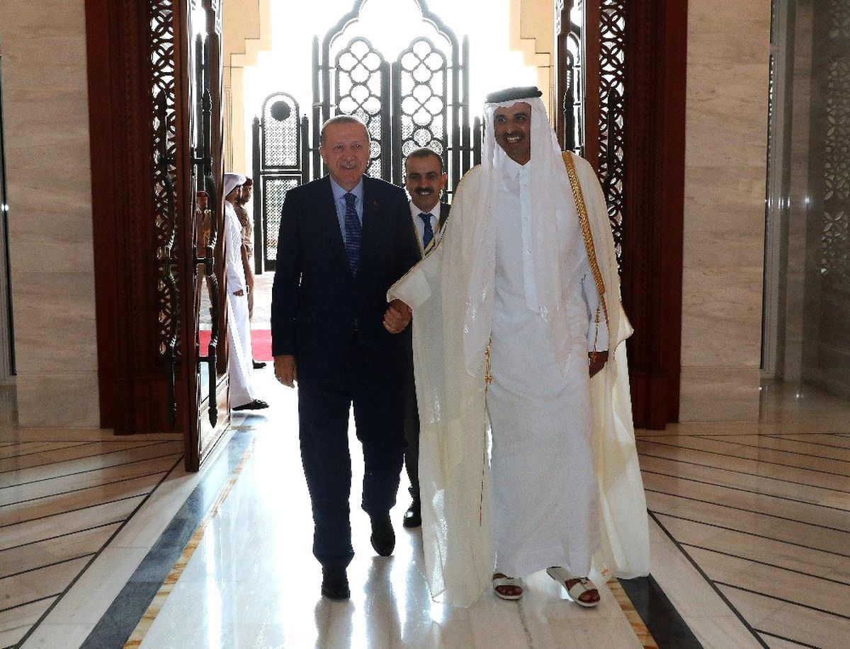 Cumhurbaşkanı Erdoğan, Katar emiri Al Sani ile görüştü