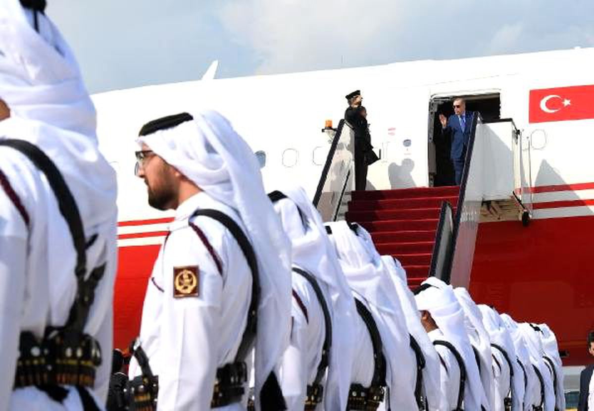 Cumhurbaşkanı Erdoğan, Katar\'ın başkenti Doha\'da