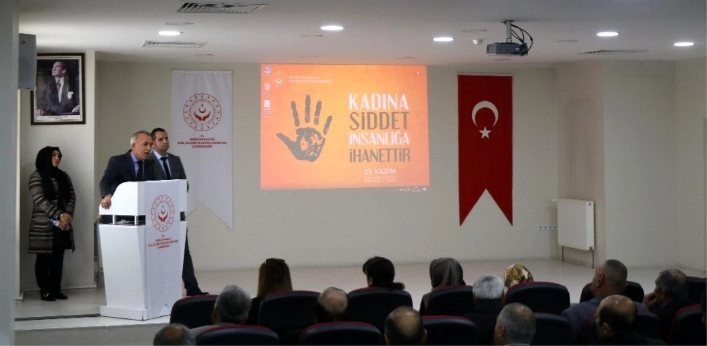 Erzincan\'da "Kadına Yönelik Şiddetle Mücadele Günü" münasebetiyle farkındalık programı düzenlendi