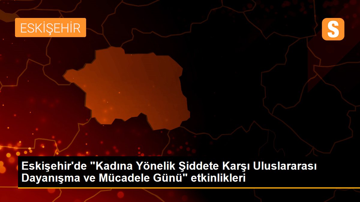 Eskişehir\'de "Kadına Yönelik Şiddete Karşı Uluslararası Dayanışma ve Mücadele Günü" etkinlikleri