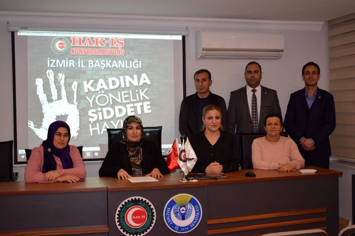 Hak İş ve Hizmet İş Sendikasından "kadına şiddete hayır" açıklaması