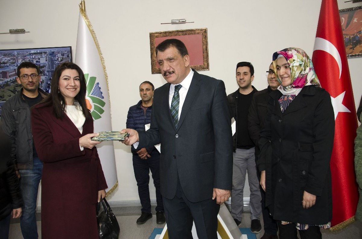 Öğretmenlerden Başkan Gürkan\'a ziyaret