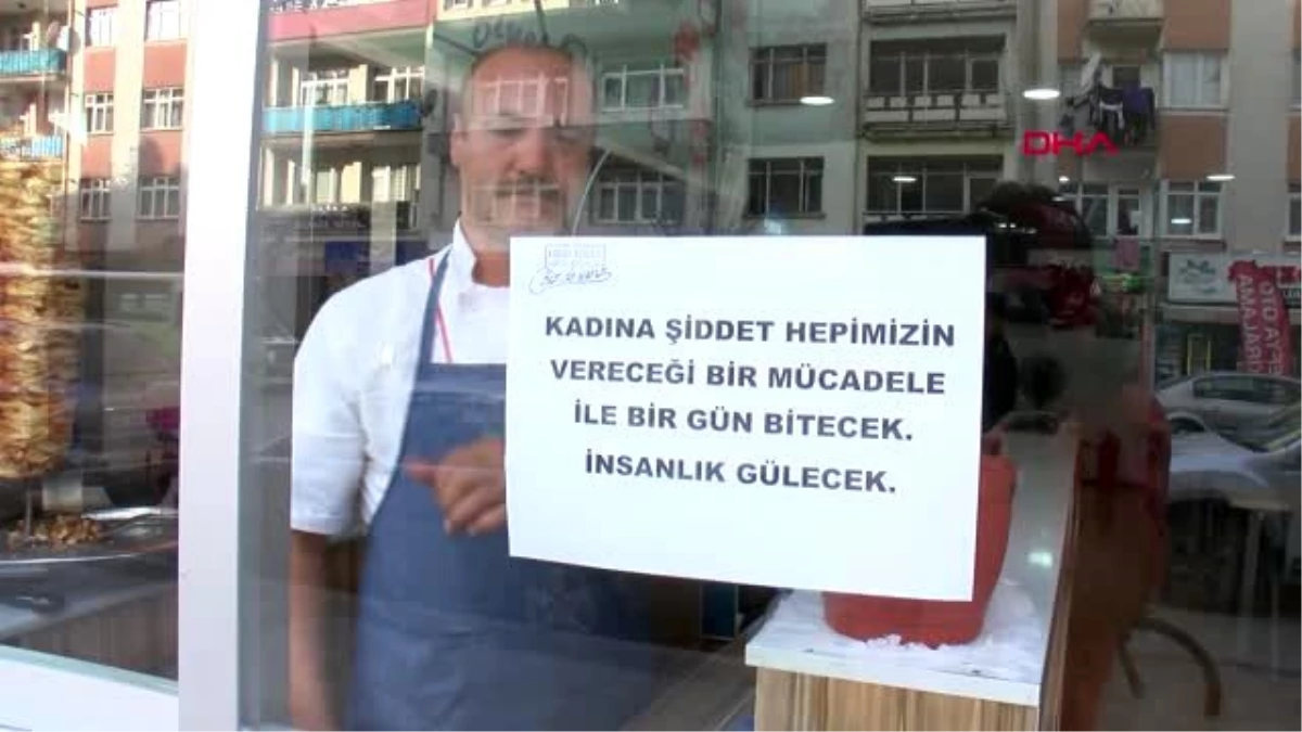 Tokat\'ta esnaftan \'kadına şiddete hayır\' etkinliği