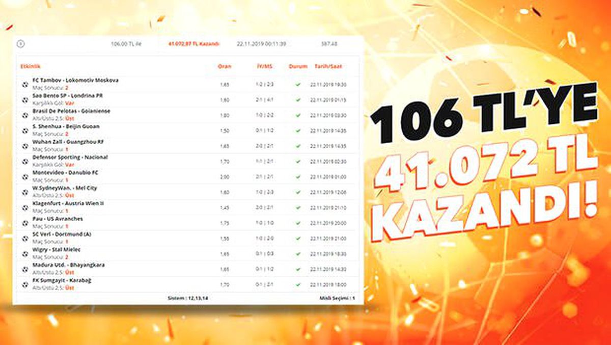 14 maçlık iddaa kuponuyla 41 bin lira kazandı! Efsane olay...