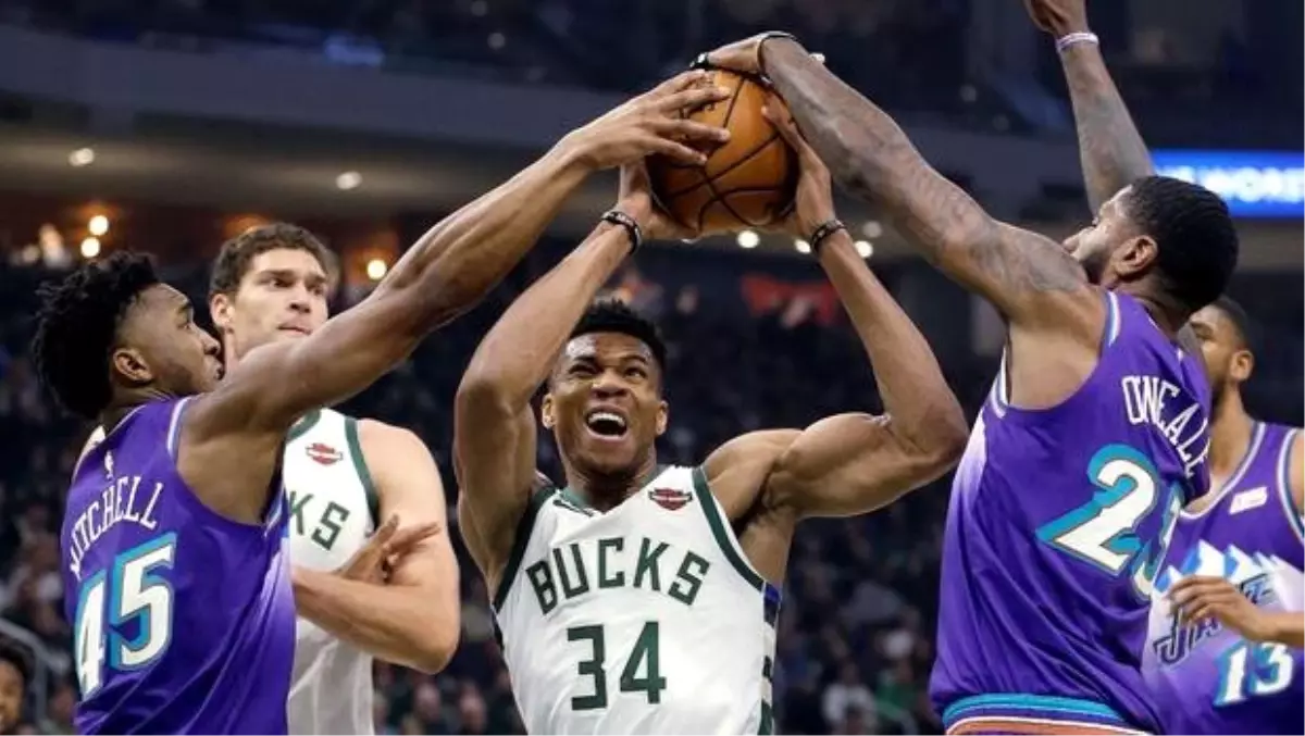 Antetokounmpo coştu, Bucks Jazz\'ı devirdi