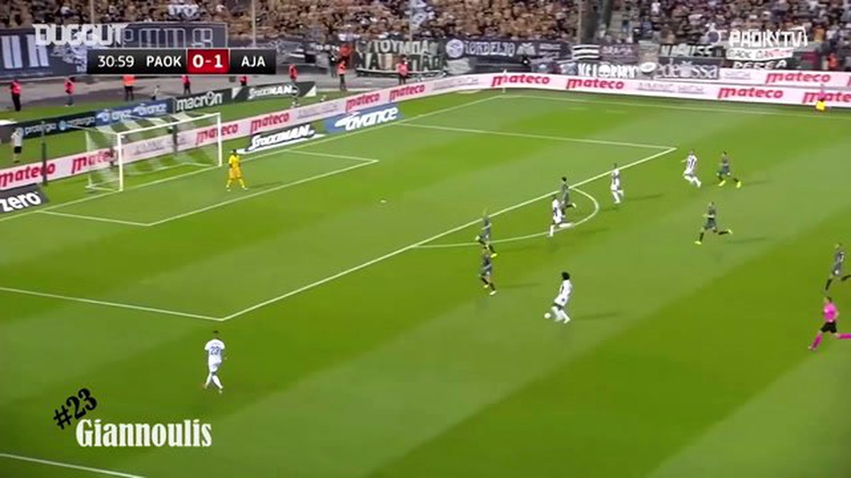 Dimitrios Giannoulis\'ın Ajax\'a Karşı Yaptığı Asist
