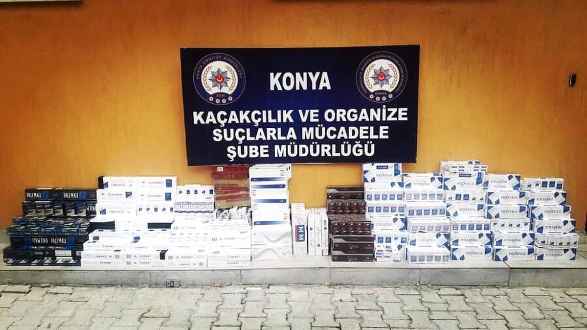Konya\'da durdurulan tırlardan 54 bin litre kaçak akaryakıt çıktı