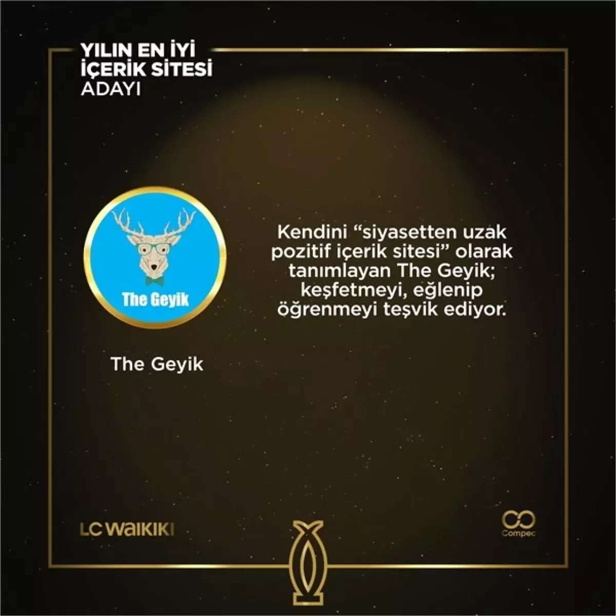 The Geyik, Boğaziçi Bilişim Ödülleri\'nde \'YILIN EN İYİ İÇERİK SİTESİ\' Adayı Seçildi