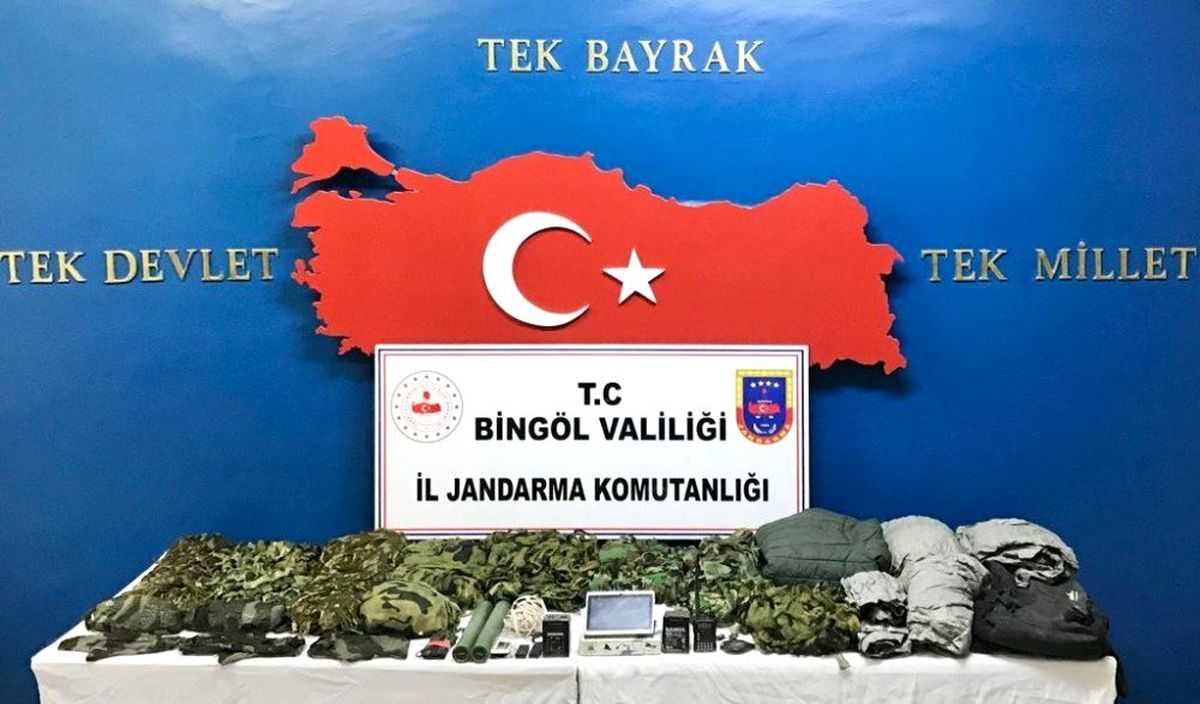 Bingöl\'de terör operasyonu, çok sayıda malzeme ele geçirildi