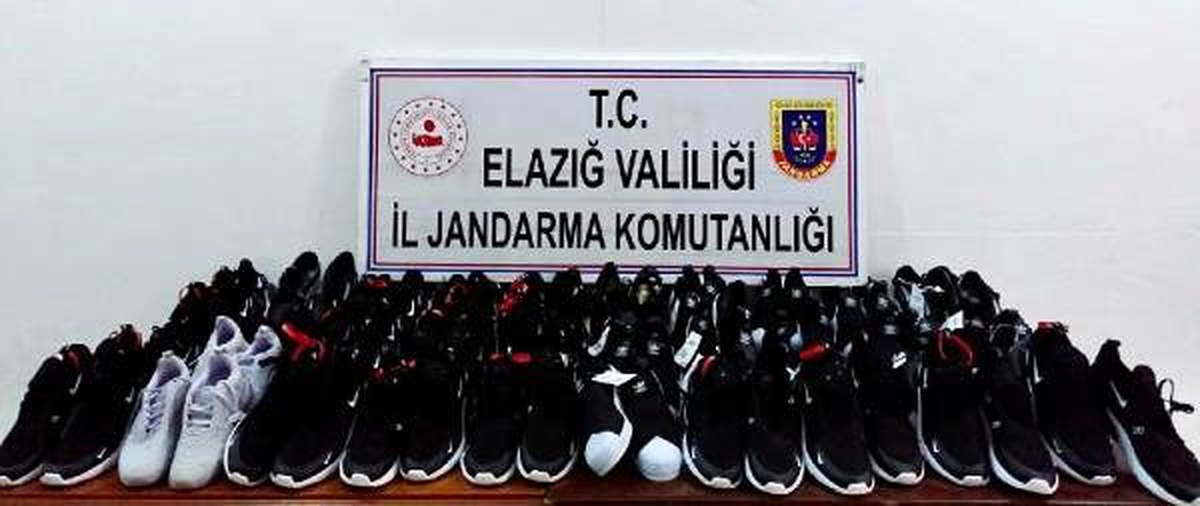 Elazığ\'da gümrük kaçağı 80 çift spor ayakkabısı ele geçti