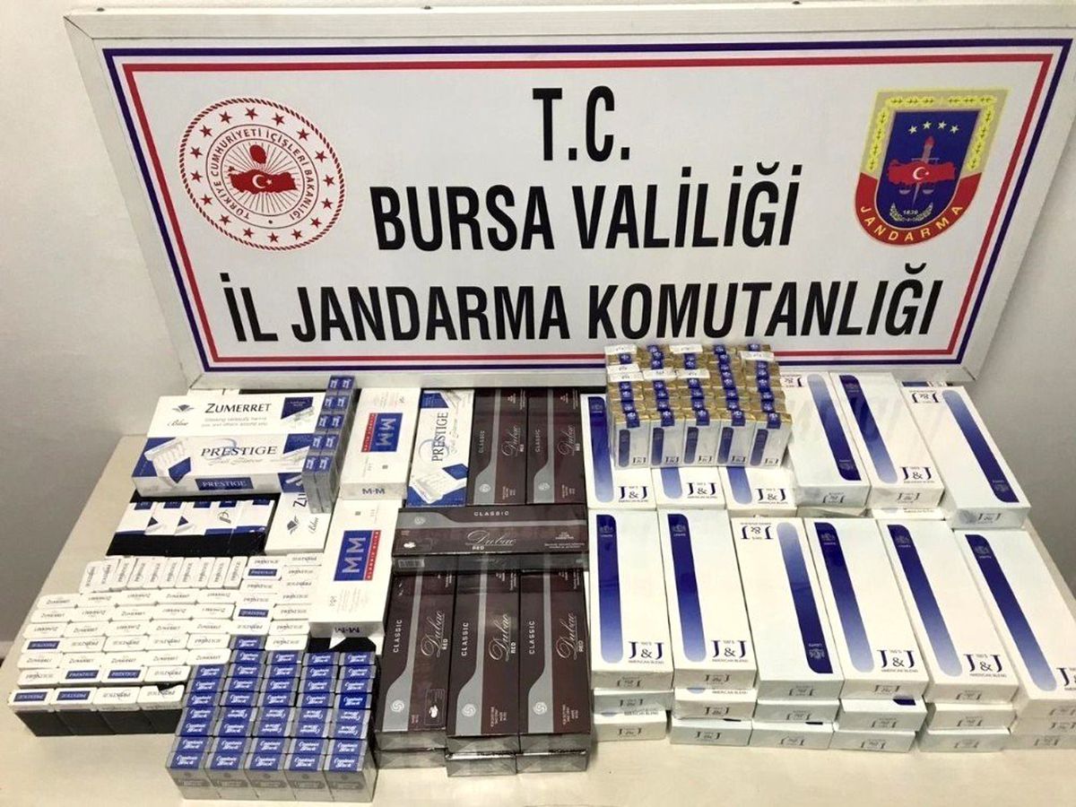 Jandarma ekiplerinden kaçak sigara operasyonu