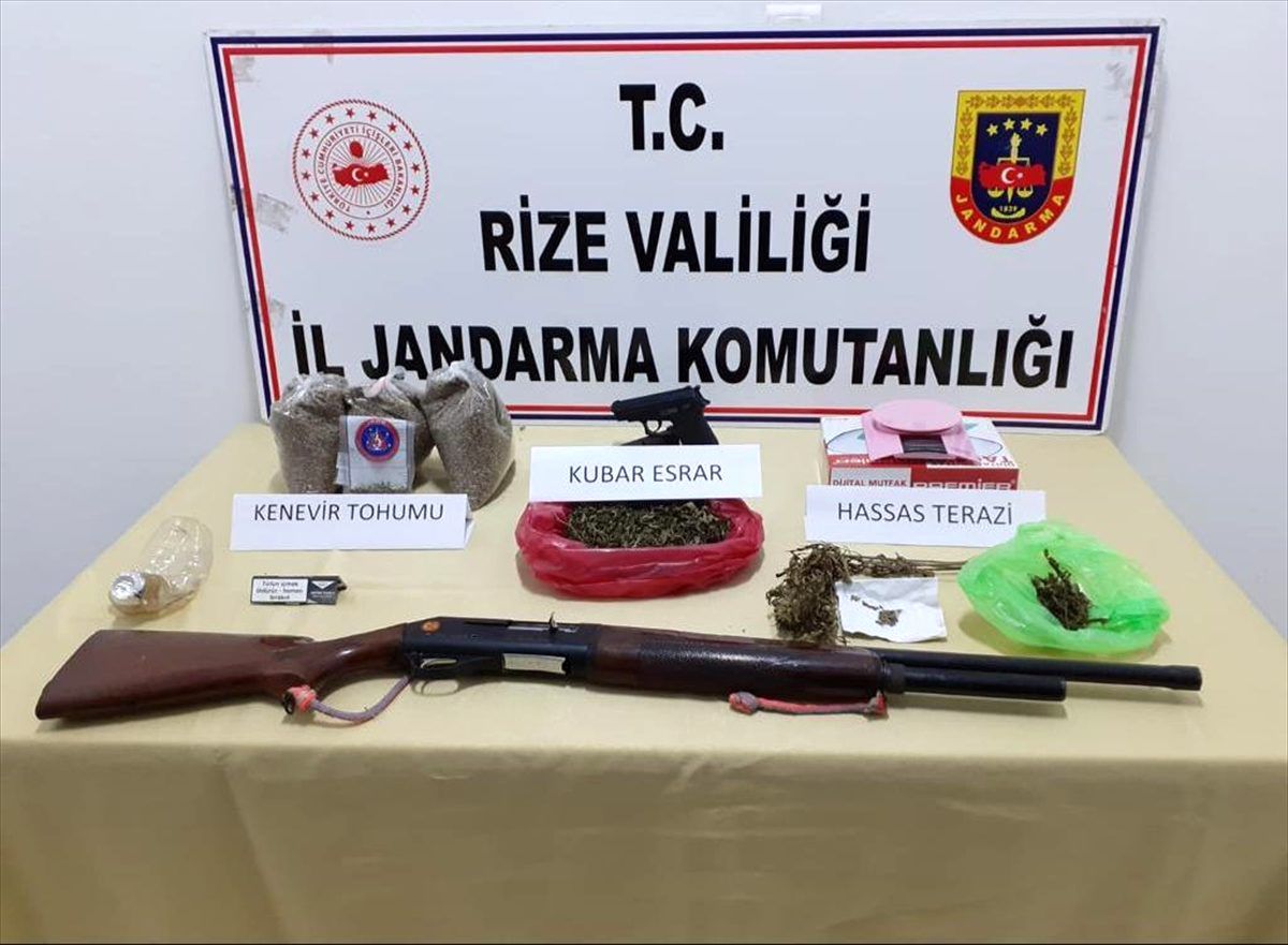 Rize\'de uyuşturucu operasyonu