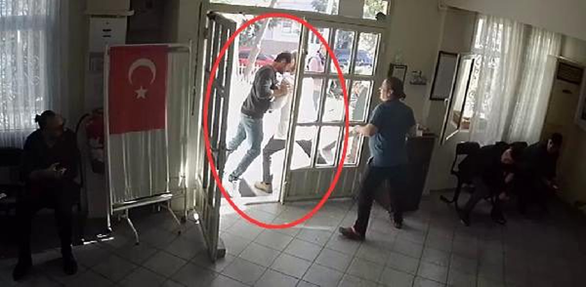 Sağlık raporu vermeyen doktora kafa attı