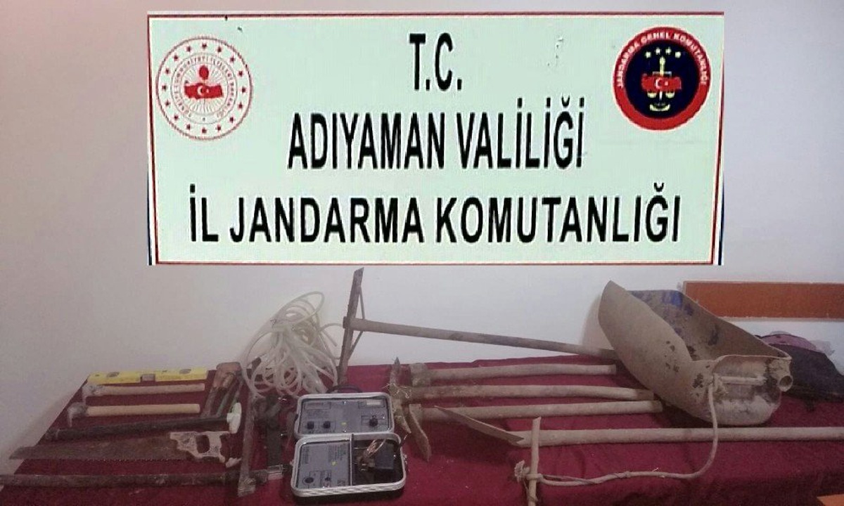 Adıyaman\'da kaçak kazı yapanlara gözaltı