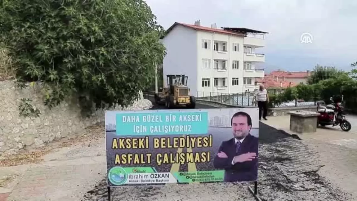 Akseki\'de üstyapı çalışmaları