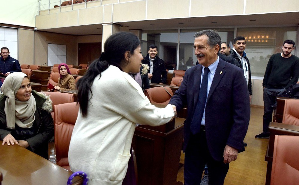 Başkan Ataç Filistinli akademisyenler ile buluştu